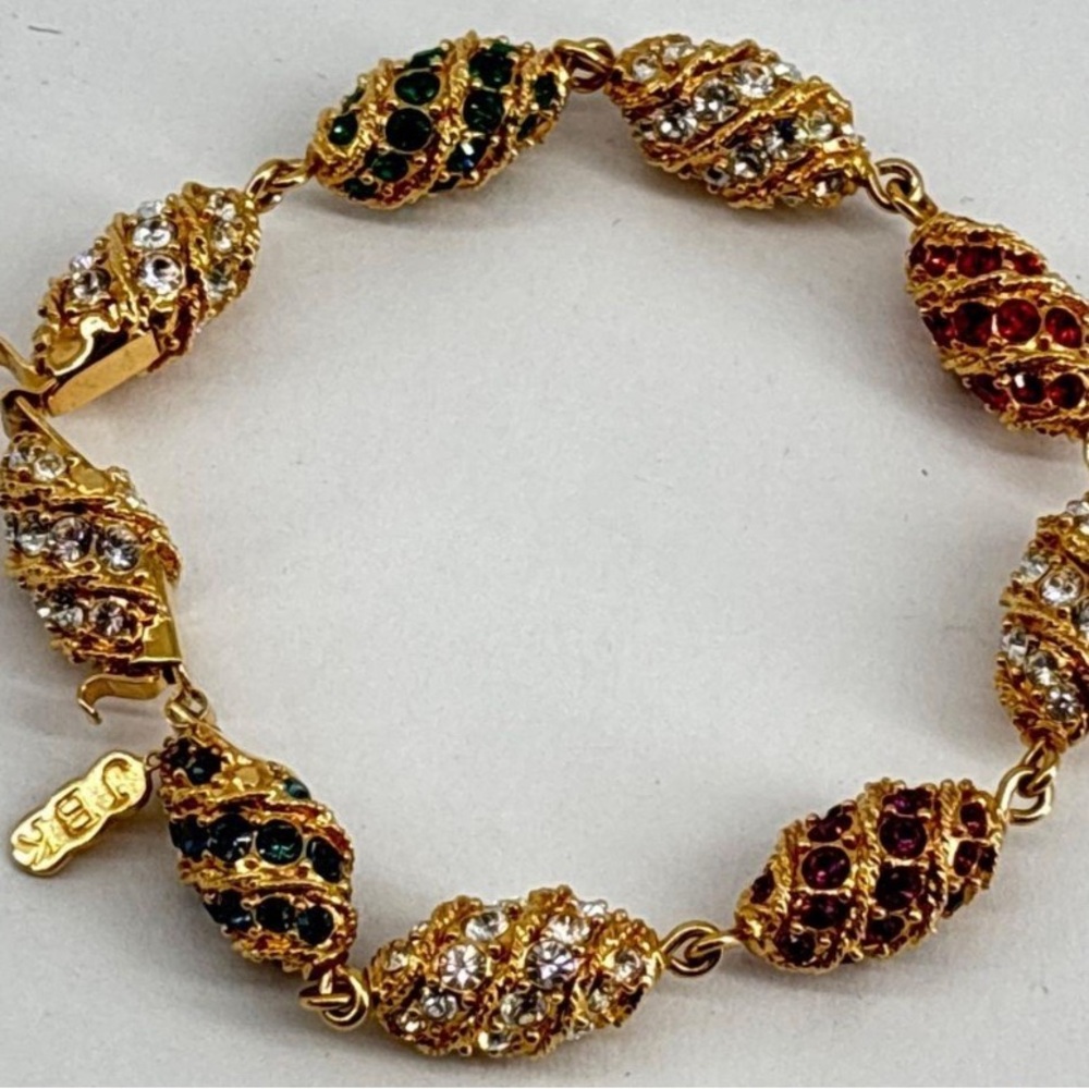 Camrose & Kross JBK Jackie Kennedy ONASSIS Replica Crystal Bracelet w/ Extender